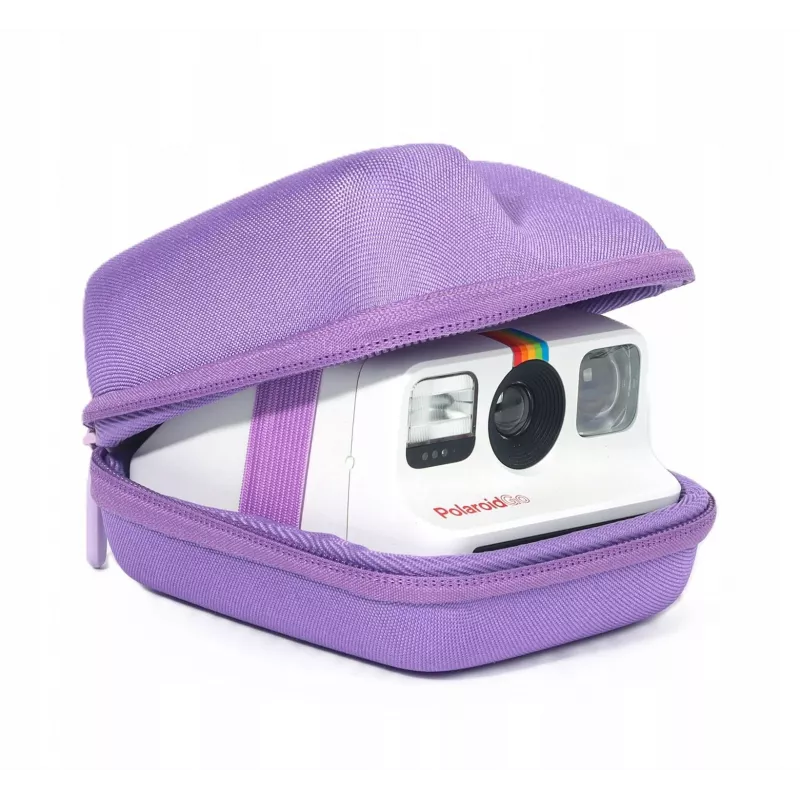 LOVEINSTANT tvrdé EVA puzdro na kameru pre Polaroid Go - fialová