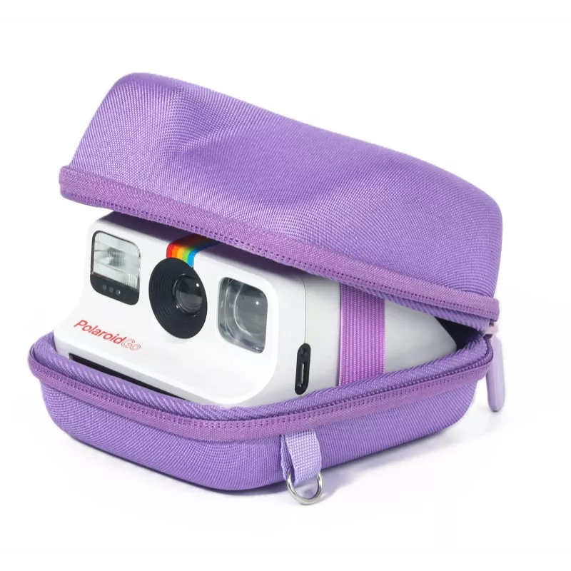 LOVEINSTANT tvrdé EVA puzdro na kameru pre Polaroid Go - fialová
