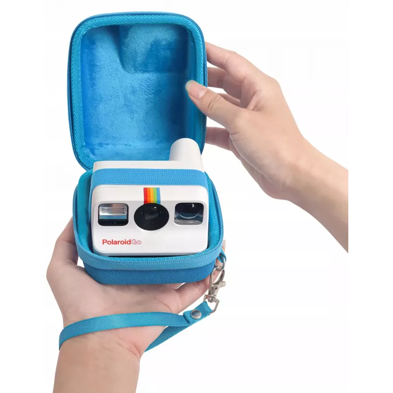 LOVEINSTANT tvrdé ochranné puzdro pre Polaroid Go Instant Camera - modrá