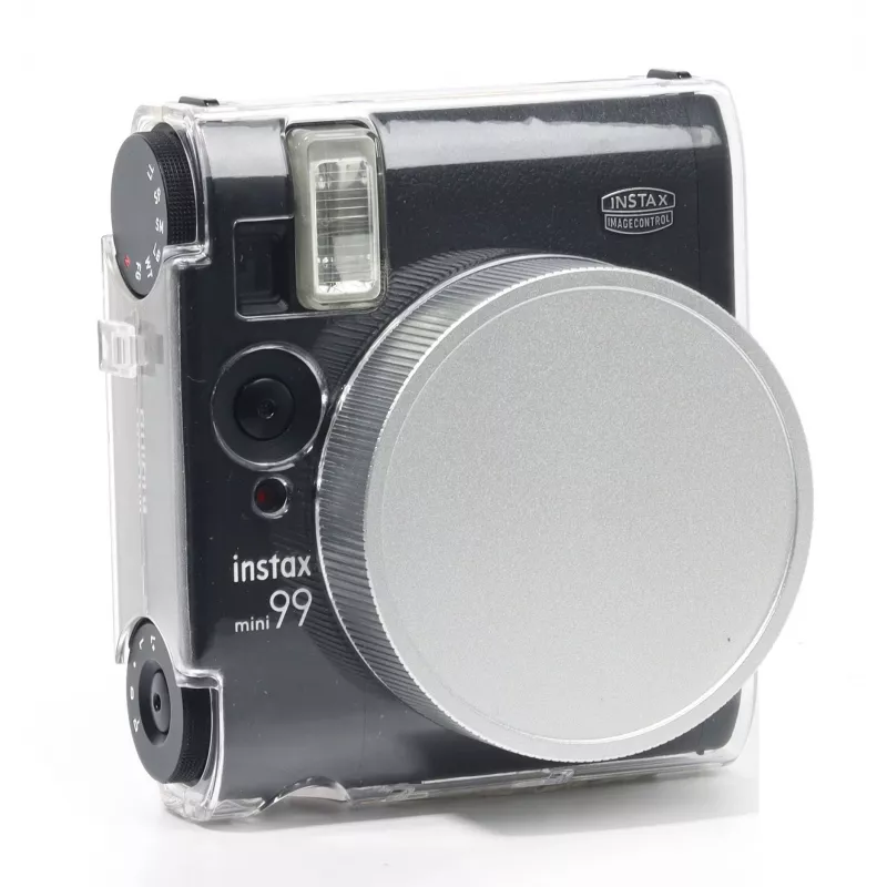 LOVEINSTANT ochranná krytka objektívu pre kameru Fujifilm Instax Mini 99 - strieborná
