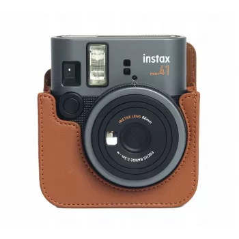 LOVEINSTANT puzdro pre kameru Fujifilm Instax Mini 41, hnedá