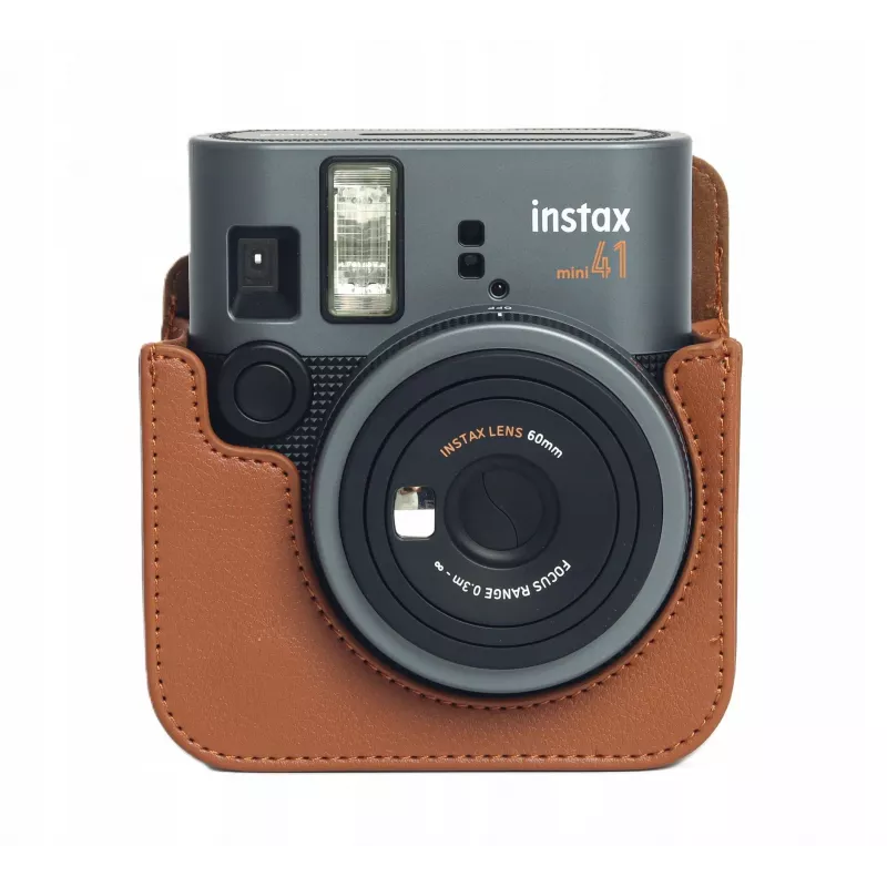 LOVEINSTANT puzdro pre kameru Fujifilm Instax Mini 41, hnedá