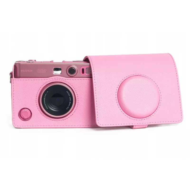 LOVEINSTANT puzdro obal na kameru pre Fujifilm Instax Mini Evo, ružová