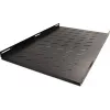 RACKTEL RL-P1000S 19-palcová 1U pevná polica hĺbka 1000 mm nosnosť 80 kg čierna