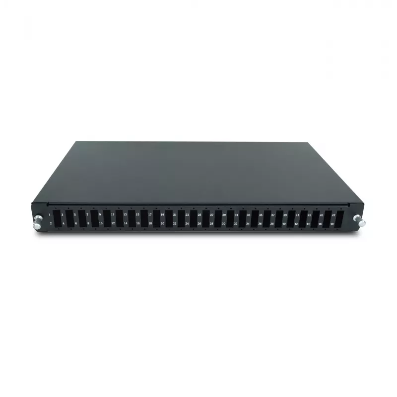 RACKTEL RL-PFWDPX24 24-portový SC duplex optický patch panel, 1U, čierny
