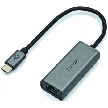 ACCURA USB-C na RJ45 Gigabit Ethernet adaptér, Space Grey