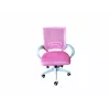 EXTRALINK HOME otočná kancelárska stolička ružová mesh tkanina