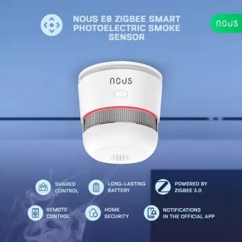 NOUS E8 ZigBee 3.0 smart detektor dymu
