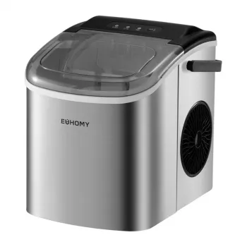 EUHOMY IM001 výrobník ľadu, 1,2 L, 12 kg/24h, strieborná