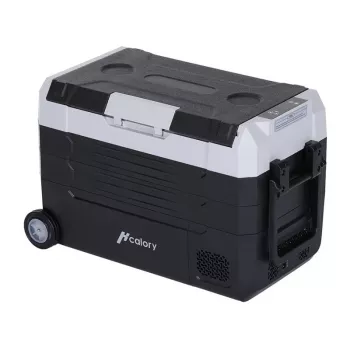 HCALORY D55M+ Car Cooler s Bluetooth, 55L, kompresor, -20°C až +20°C, DC 12V/24V, AC 100-240V, čierna