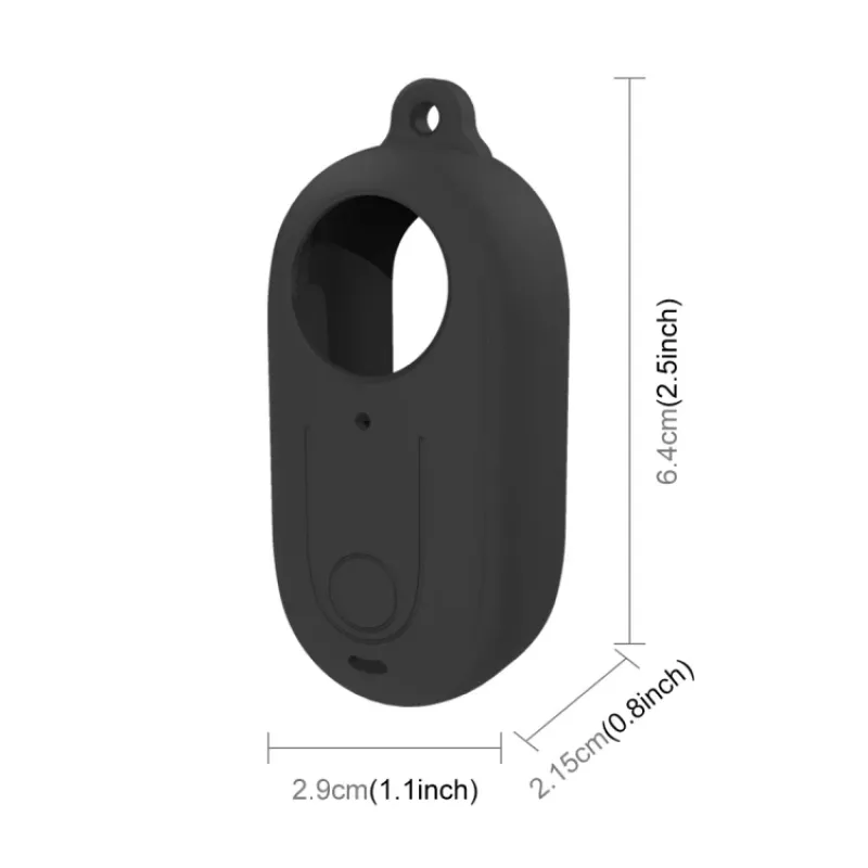 PULUZ silikónové ochranné puzdro s krytom objektívu pre Insta360 GO 3 – čierne