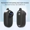 PULUZ silikónové ochranné puzdro s krytom objektívu pre Insta360 GO 3 – čierne