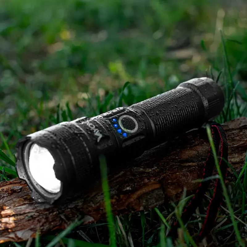 VAYOX VA0179 akumulátorová baterka, 600 lm, 10 W, zoom, funkcia powerbanky, USB-C