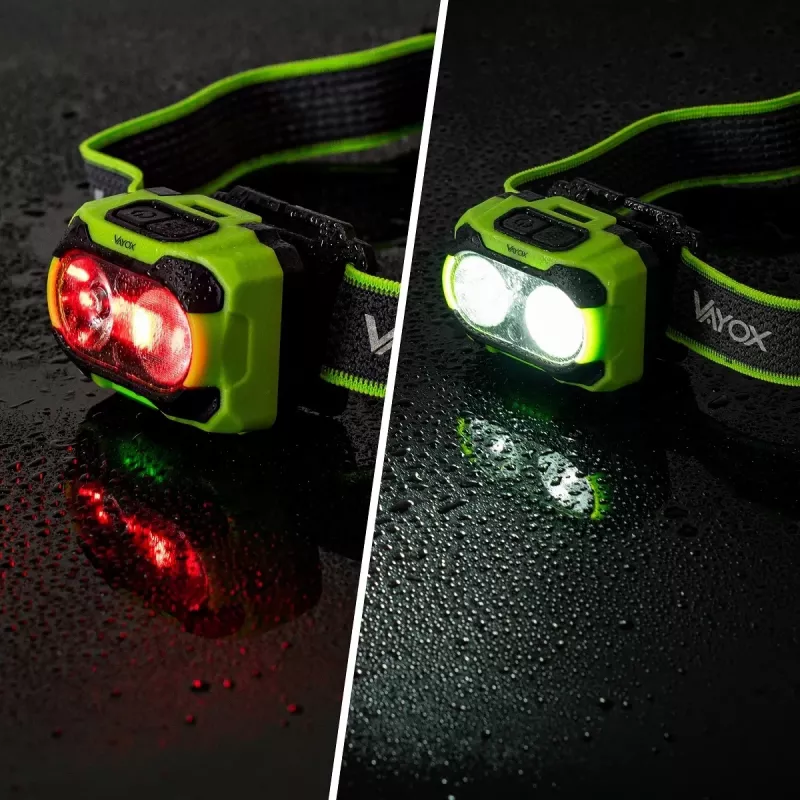 VAYOX TwinBeam Pro Series čelová lampa 600 lm IP44 VA0361