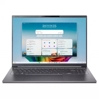 Acer Aspire 16 AI A16-I71M-96Q0 Copilot+ PC notebook, 16 inch WUXGA OLED 120 Hz, Intel Core Ultra 9 386H, 16GB LPDDR5x, 512GB SSD, Windows 11 Home, nemecká QWERTZ klávesnica