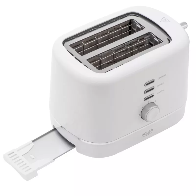 Adler AD 3224 biely toaster 750W 2 štrbiny