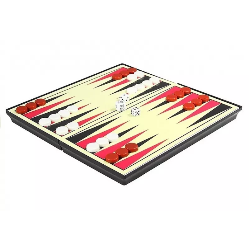 LEAN TOYS Magnetická hracia doska set 7 v 1 šach Ludo backgammon dáma