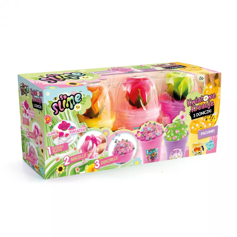 EPEE So Slime DIY Slime Shakers Floral Creations 3 kvetináče kreatívna sada