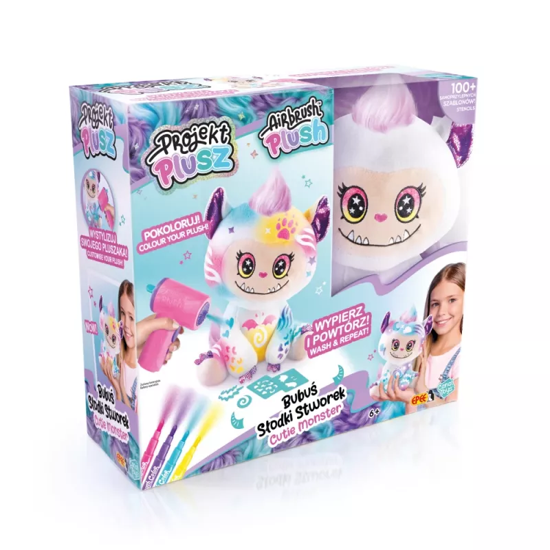 EPEE Projekt Plusz - Bubuś Sweet Monster - kreatívna sada s elektronickým airbrush