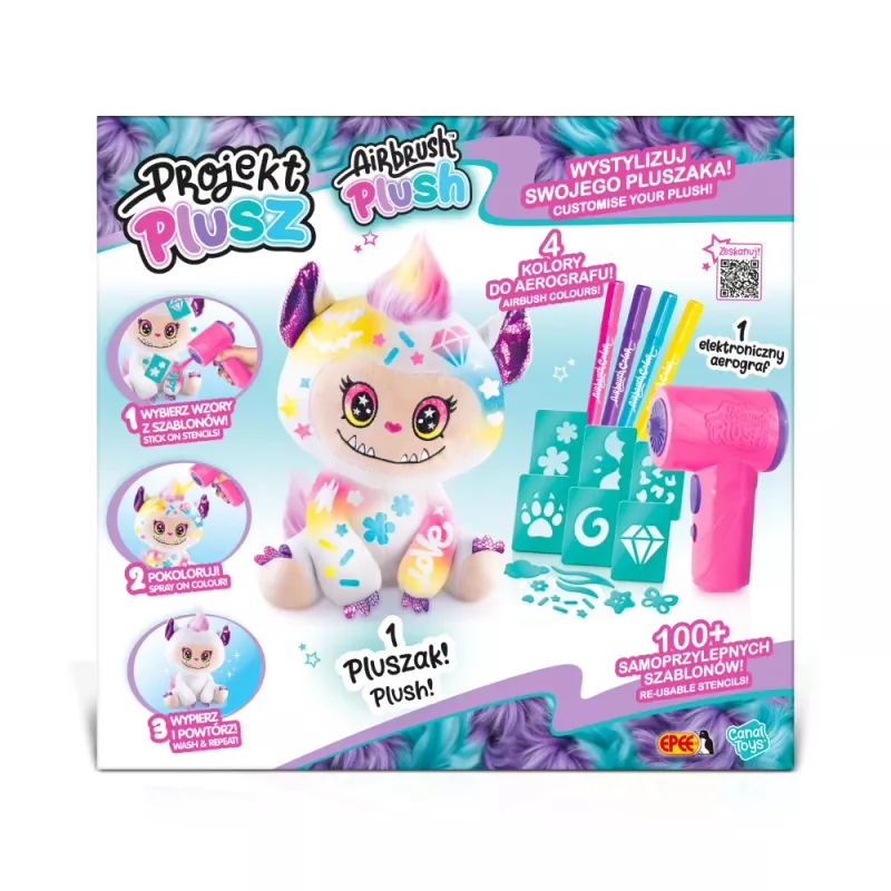 EPEE Projekt Plusz - Bubuś Sweet Monster - kreatívna sada s elektronickým airbrush