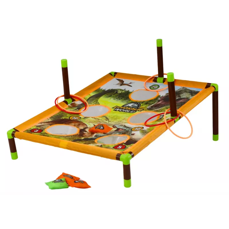 LEAN TOYS Arkádová hra Bag Throw Hoop 2v1 dinosaury doska