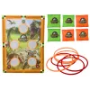 LEAN TOYS Arkádová hra Bag Throw Hoop 2v1 dinosaury doska
