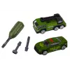 LEAN TOYS Tank vojenské vozidlo DIY rozoberanie zvuky sada pruženia