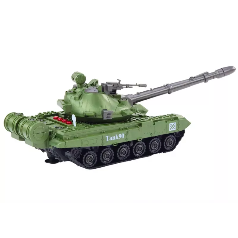LEAN TOYS Tank vojenské vozidlo DIY rozoberanie zvuky sada pruženia