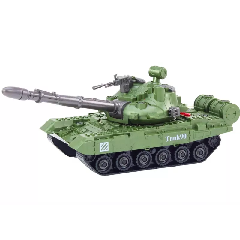 LEAN TOYS Tank vojenské vozidlo DIY rozoberanie zvuky sada pruženia