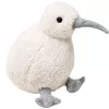 LEAN TOYS Plyšový vták kivi maskot maznavá hračka biela 17 cm