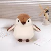 LEAN TOYS plyšová hračka vrabec hnedá 12 cm