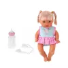 LEAN TOYS Bábika v nosiči s fľašou, cumlíkom, rozpráva, bľaboce, ciká