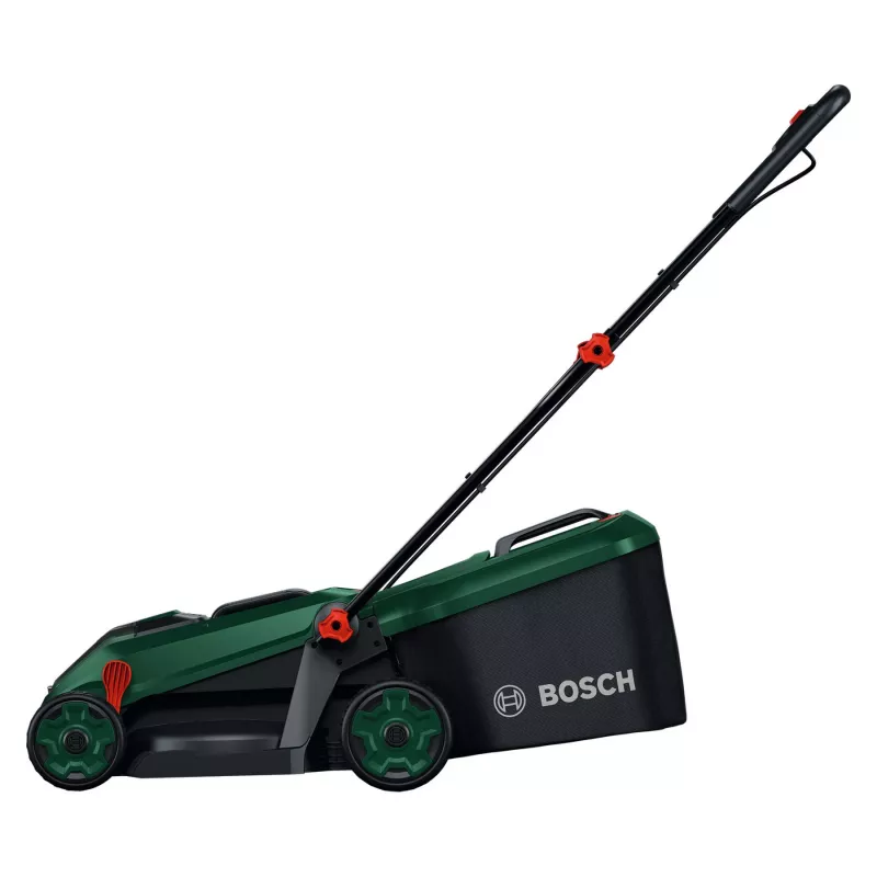 Bosch Rotak 18V-34 akumulátorová kosačka so štartovacím setom a mulčovacou zátkou (C)