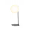 Lexon Bubble Lamp LED stolná lampa s 15W Qi nabíjačkou, Gunmetal