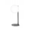 Lexon Bubble Lamp LED stolná lampa s 15W Qi nabíjačkou, Gunmetal
