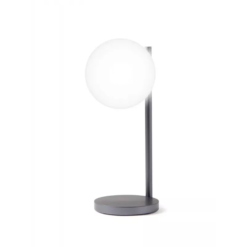 Lexon Bubble Lamp LED stolná lampa s 15W Qi nabíjačkou, Gunmetal