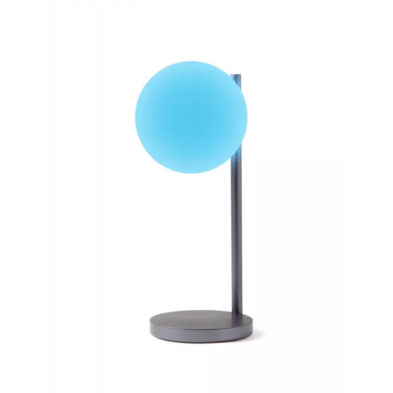 Lexon Bubble Lamp LED stolná lampa s 15W Qi nabíjačkou, Gunmetal