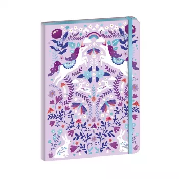 Janod Unicorn Dreamland zápisník s gumičkou, 6+