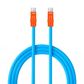 Newell kábel USB-C na USB-C 100W, 2m, silikónový, modro-oranžový