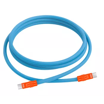 Newell kábel USB-C na USB-C 100W, 2m, silikónový, modro-oranžový