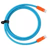 Newell kábel USB-C na USB-C 100W, 2m, silikónový, modro-oranžový