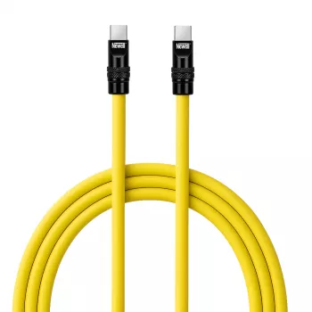 Newell kábel USB-C na USB-C 100W, 2m, silikónový, žlto-čierny