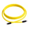 Newell kábel USB-C na USB-C 100W, 2m, silikónový, žlto-čierny