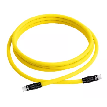 Newell kábel USB-C na USB-C 100W, 2m, silikónový, žlto-čierny