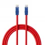 Newell kábel USB-C na USB-C 100W 2m silikónový červeno-tmavomodrý
