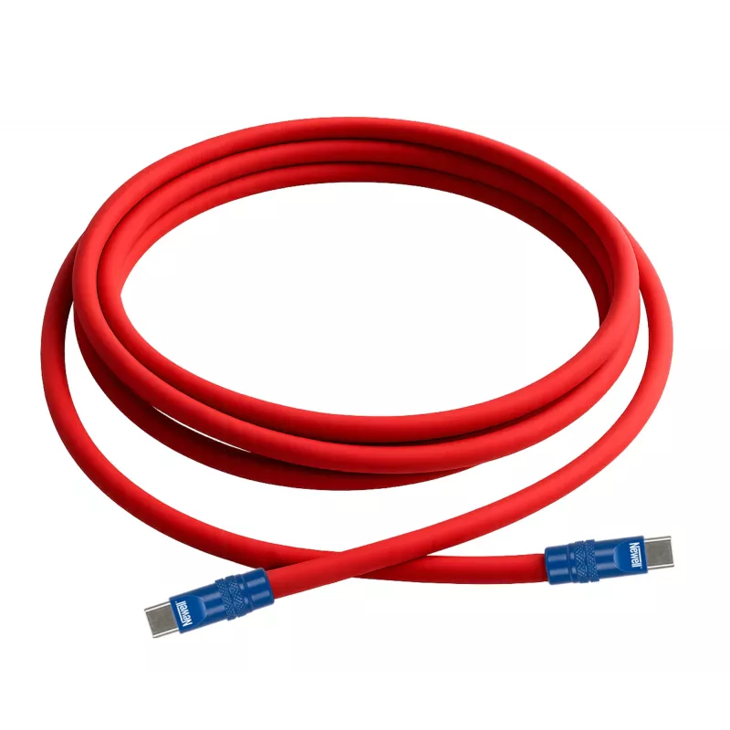 Newell kábel USB-C na USB-C 100W 2m silikónový červeno-tmavomodrý