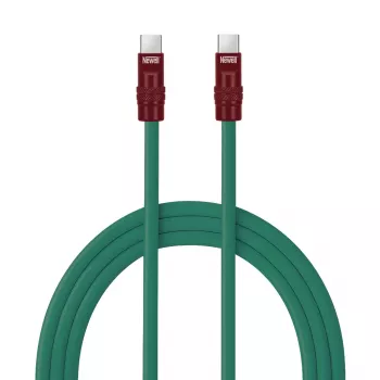 Newell USB-C na USB-C kábel 100W 2m silikónový zeleno-burgundský