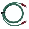 Newell USB-C na USB-C kábel 100W 2m silikónový zeleno-burgundský