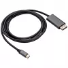Akyga AK-AV-16 USB-C na DisplayPort kábel, 4K 60 Hz, 1,8 m, čierny