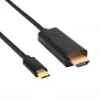 Akyga AK-AV-18 USB-C na HDMI kábel, 4K, 1,8 m, čierny